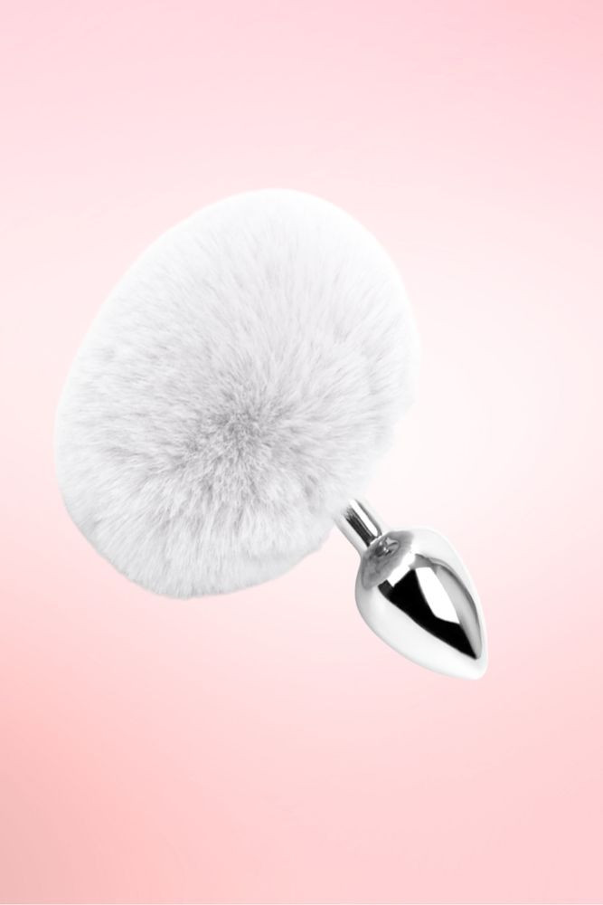 white rabbit tail butt plug.