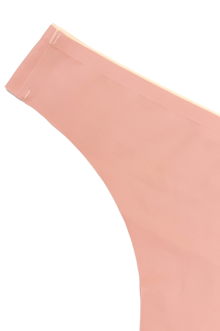 Seamless Laser Cut  Moisture Wicking Lined Barely There Thong 