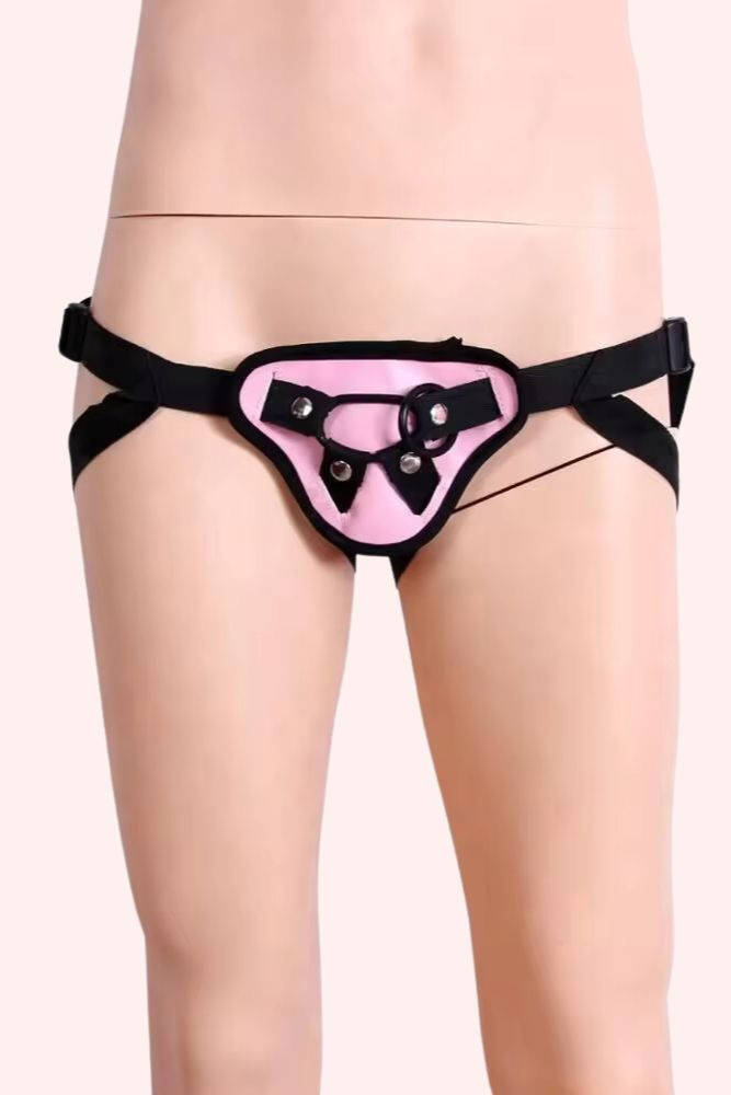 strap on dildo harness worn by a mannequin