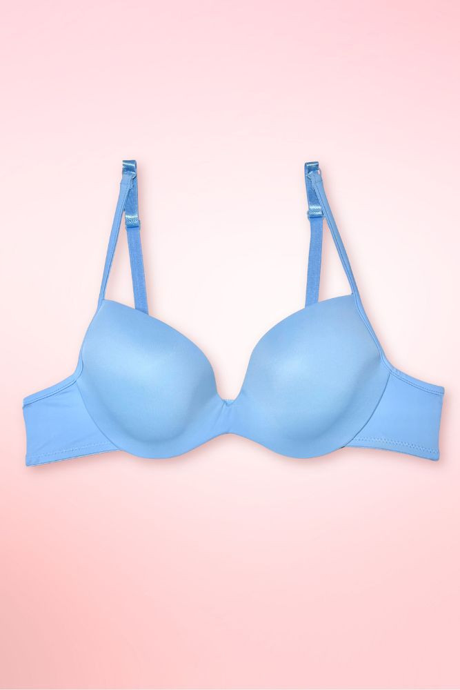 Powder Blue Seamless Tshirt Bra.