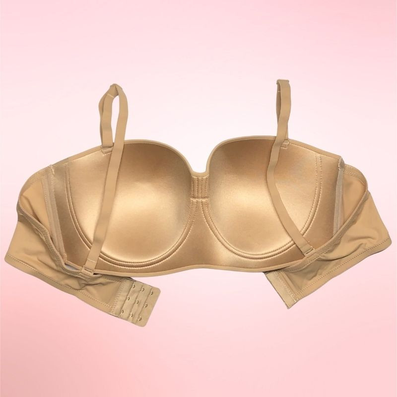D Cup Bra Size Strapless Seamless Full Coverage Bra
