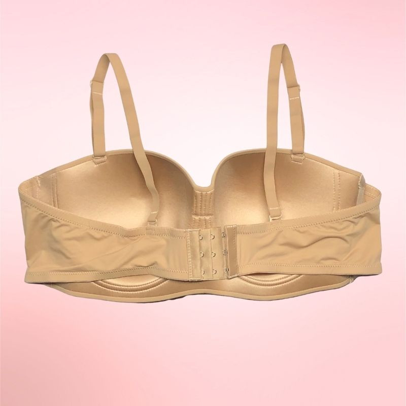 D Cup Bra Size Strapless Seamless Full Coverage Bra