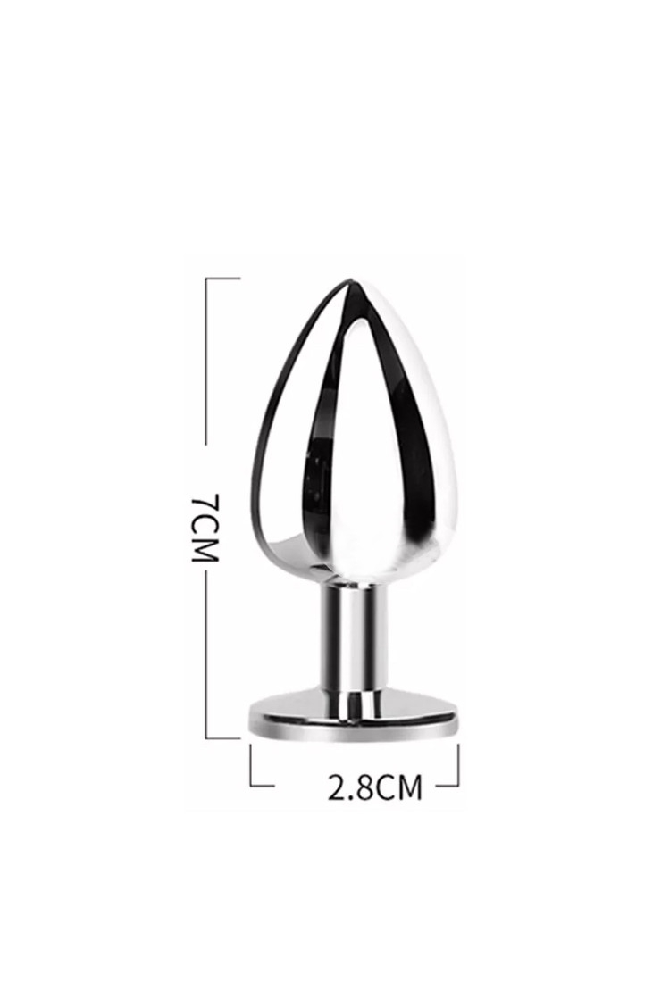 Furry White Faux Fur Fox Tail  Stainless Steel Anal Plug