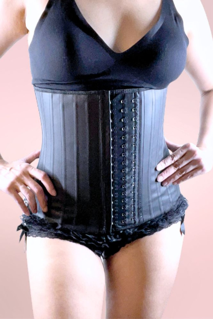 Latex Waist Trainer Steel Boned Corset Workout Waistband Shaper
