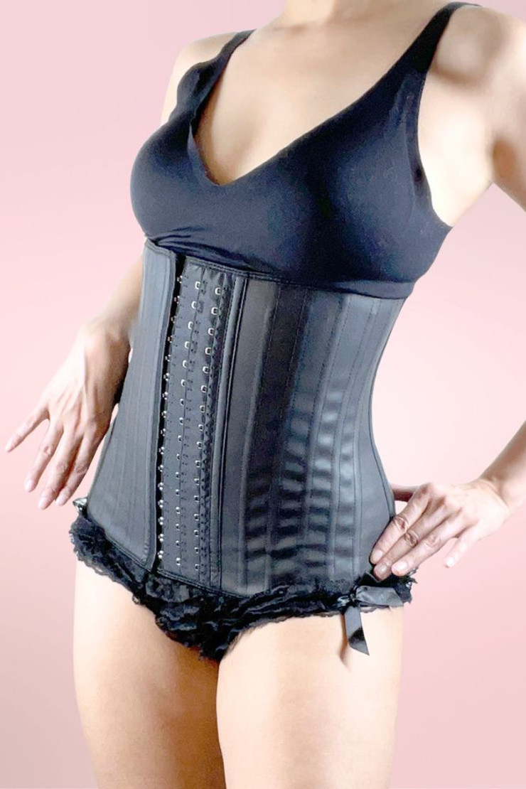 Latex Waist Trainer Steel Boned Corset Workout Waistband Shaper