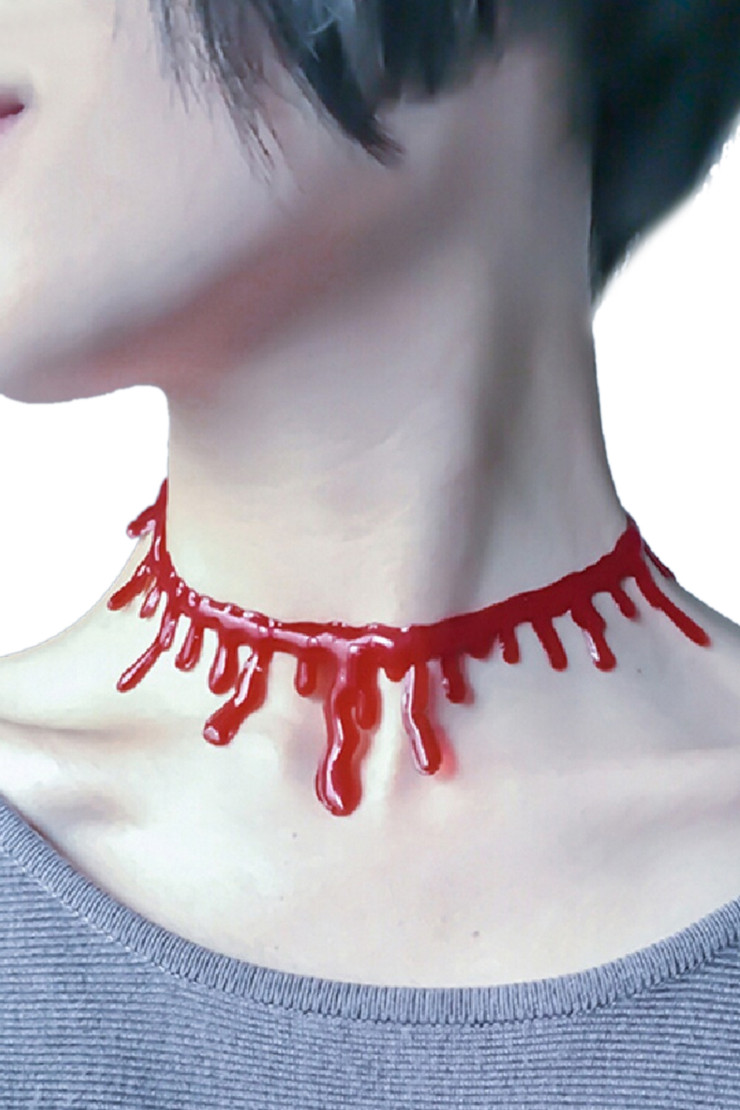 Blood Drip Choker Necklace