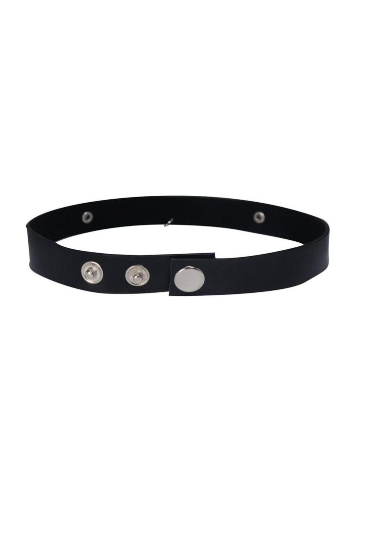 Master Faux Leather Bondage Choker  Letter Necklace