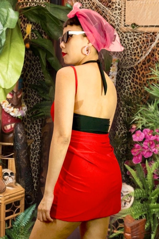 Red Beach Cover up Sarong.
