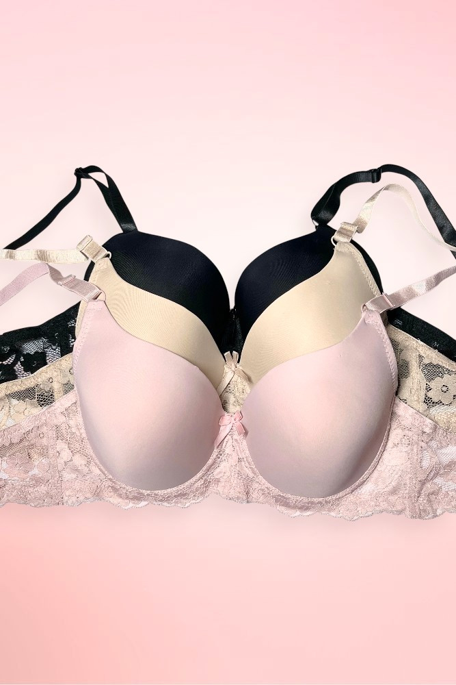 Beige Trish Cup D Tshirt Full Cup Underwire Plus Size Bra