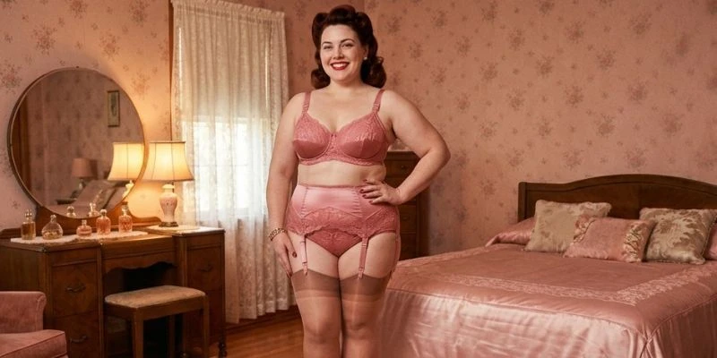 Confident plus size woman wearing Lucky Doll Lingerie Philippines