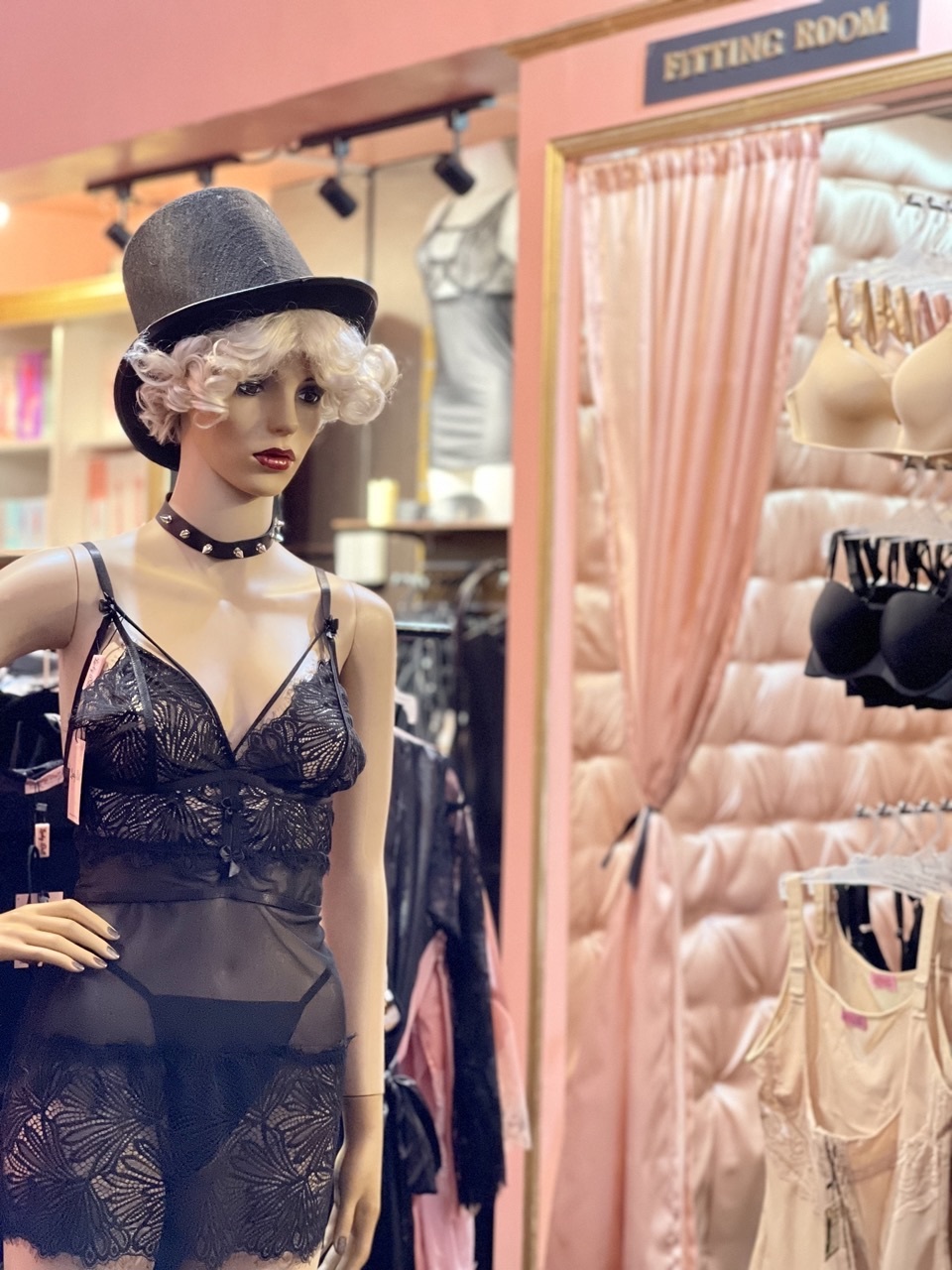 Interior of Lucky Doll Lingerie shop in Manila Philippines