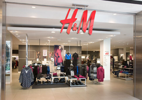 H&m store at the mall