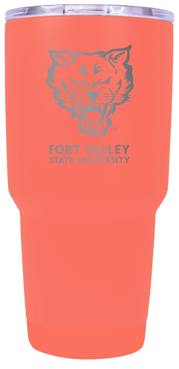 Fort Valley State University 30 oz Laser Engraved Stainless Steel Insulated Tumbler Choose Your Color.