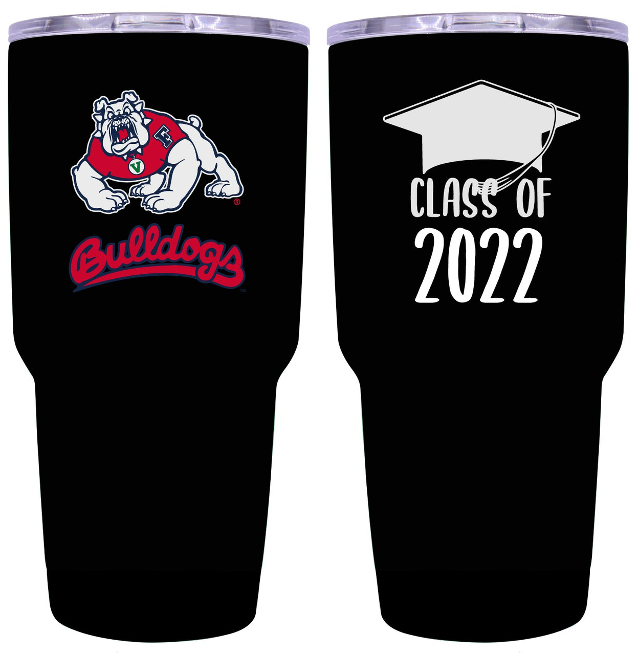 Fresno State Bulldogs 24 oz Insulated Stainless Steel Tumblers