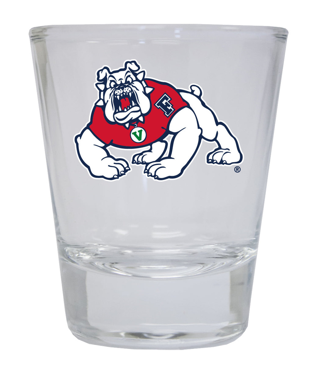 Fresno State Bulldogs Round Shot Glass