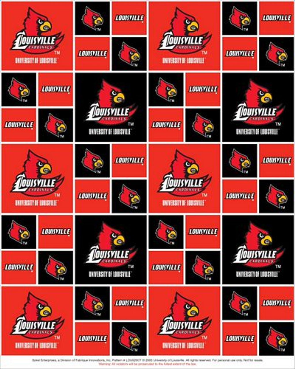 university of louisville fleece fabric