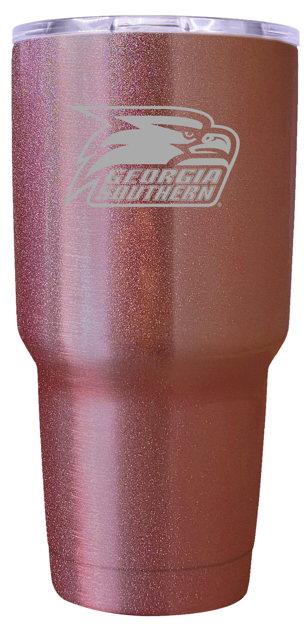 Georgia Southern Eagles 24 oz Insulated Tumbler Etched - Rose Gold