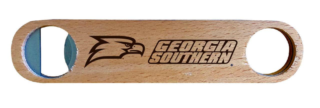 Georgia Southern Eagles Laser Etched Wooden Bottle Opener College Logo Design