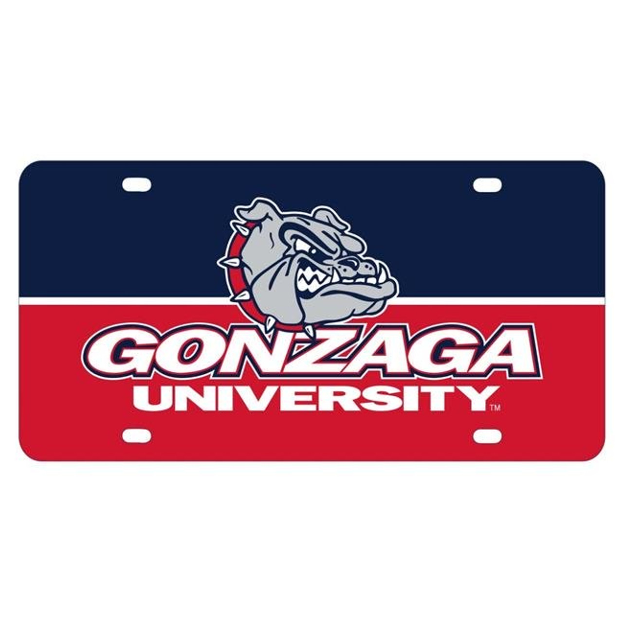 Gonzaga Bulldogs Metal License Plate Car Tag