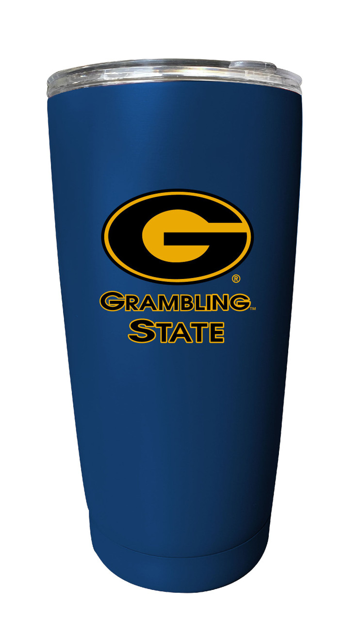 Grambling State Tigers 16 oz Insulated Stainless Steel Tumbler Straight - Choose Your Color.