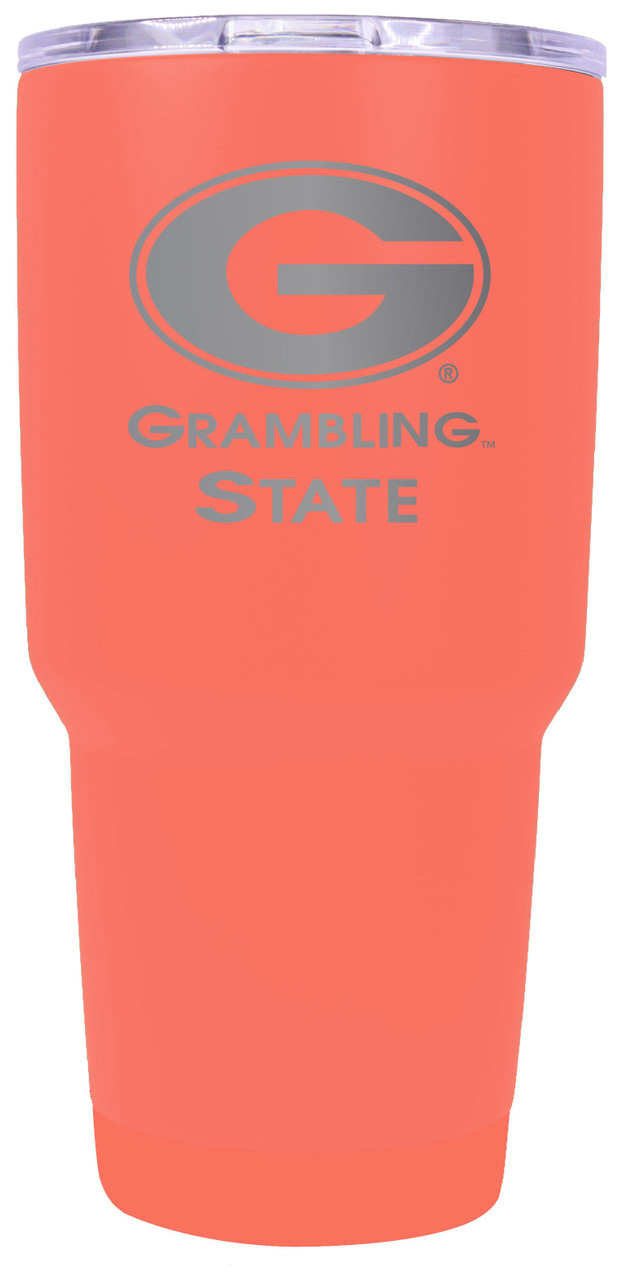 Grambling State Tigers 30 oz Laser Engraved Stainless Steel Insulated Tumbler Choose Your Color.