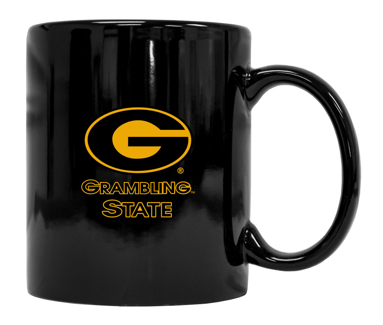 Grambling University Tigers Black Ceramic Coffee Mug (Black).