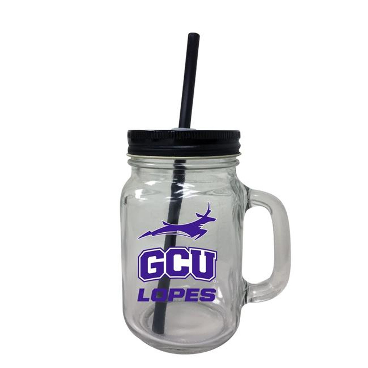 Grand Canyon University Lopes Mason Jar Glass