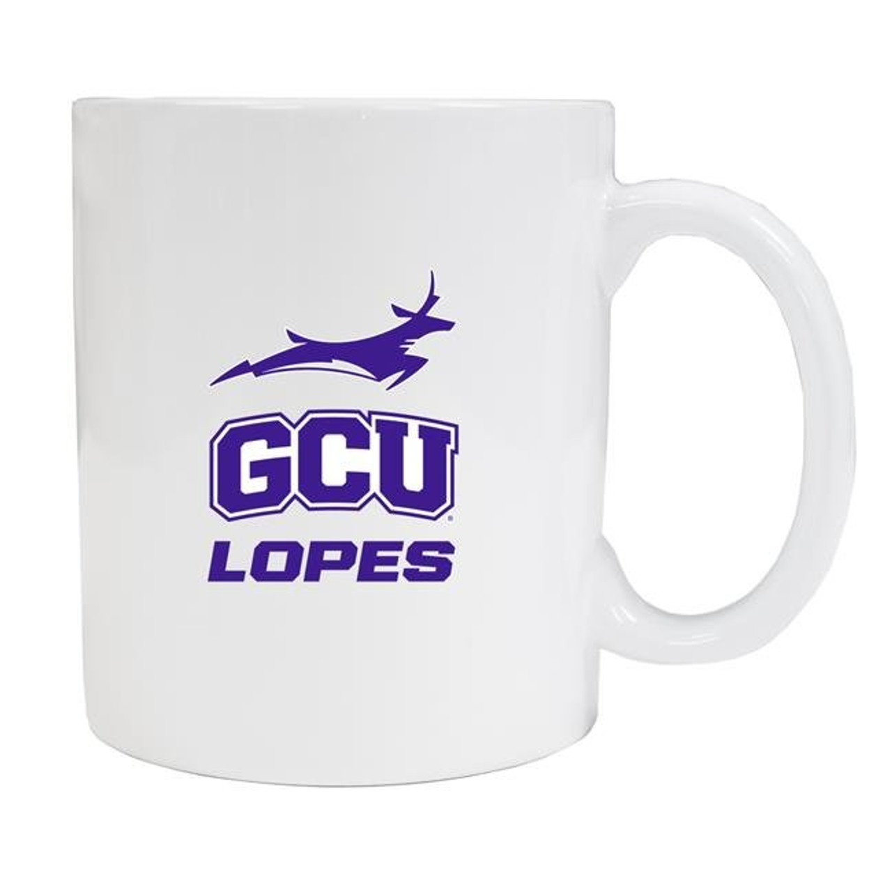 Grand Canyon University Lopes White Ceramic Mug 2-Pack (White).