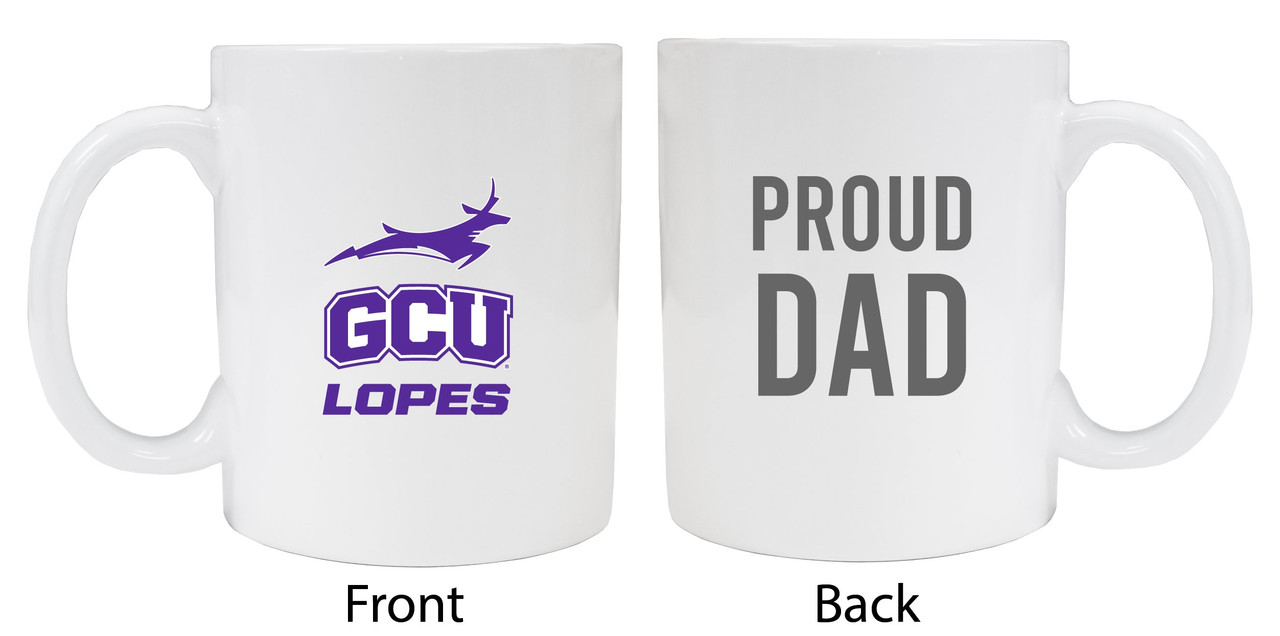 Grand Canyon University LopesProud Dad White Ceramic Coffee Mug (White).