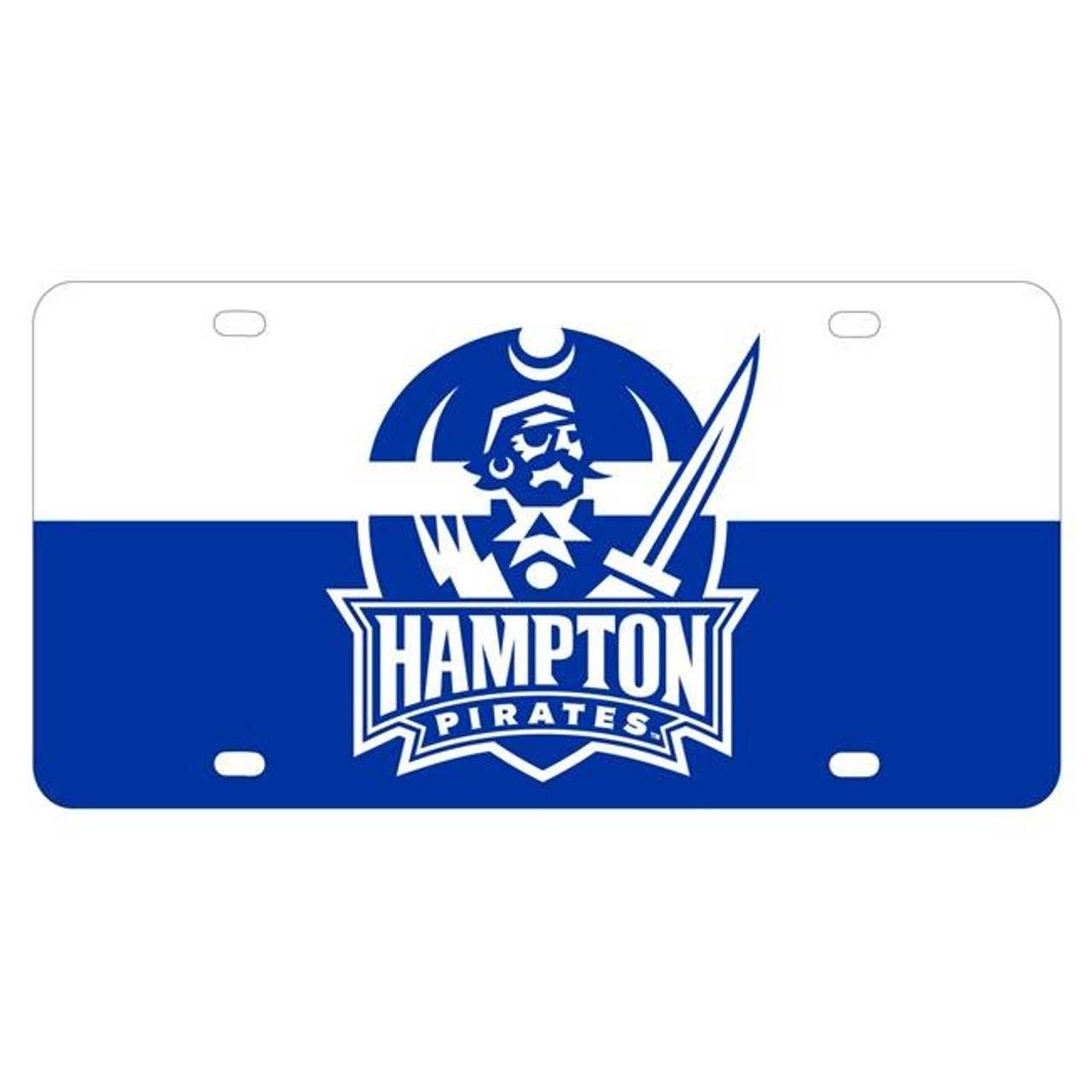 Hampton University Metal License Plate Car Tag