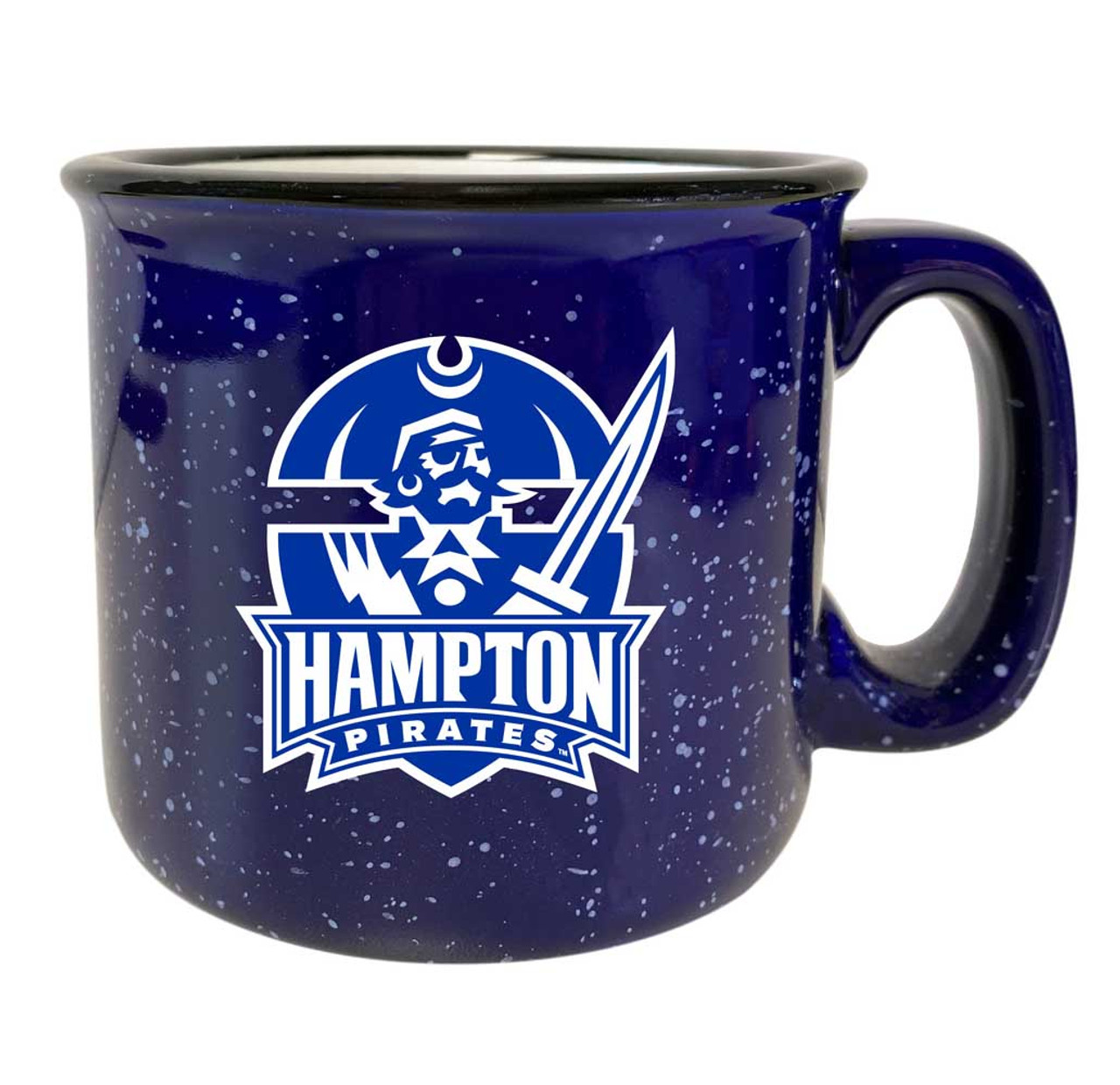 Hampton University Speckled Ceramic Camper Coffee Mug (Choose Your Color).
