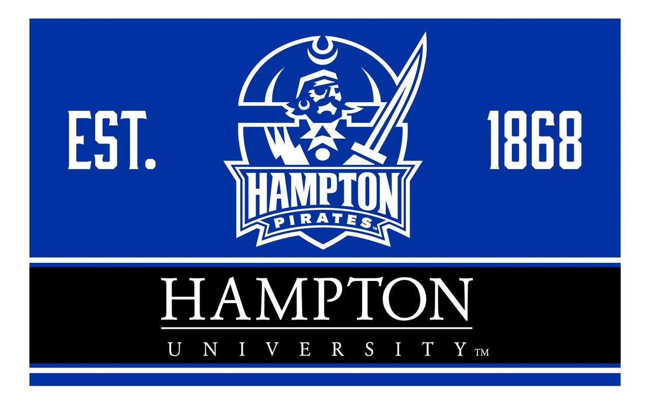Hampton University Wood Sign with Frame