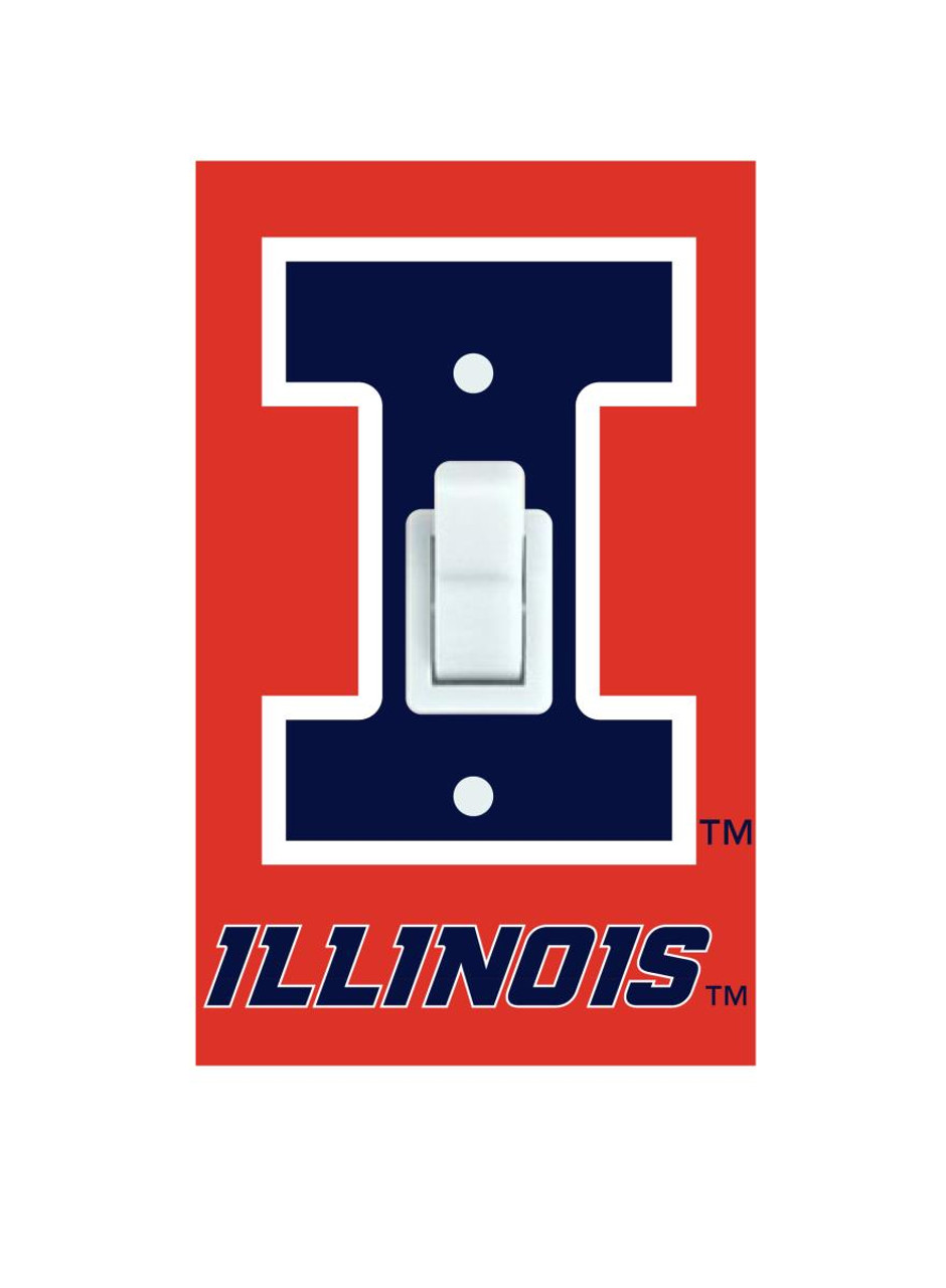 Illinois Fighting Illini Light Switch Cover