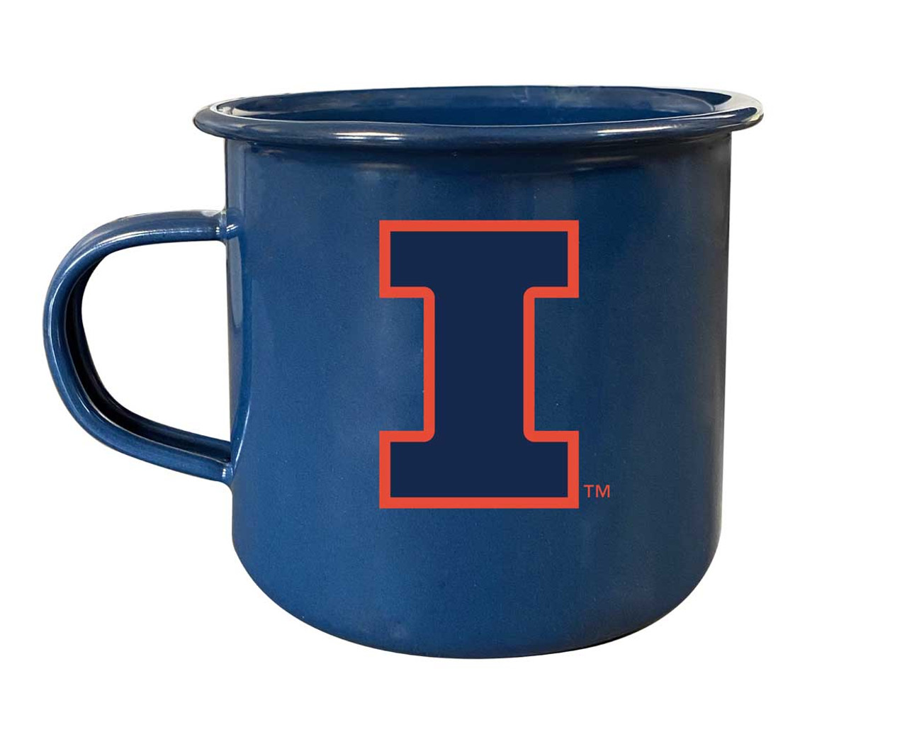 Illinois Fighting Illini Tin Camper Coffee Mug (Choose Your Color).