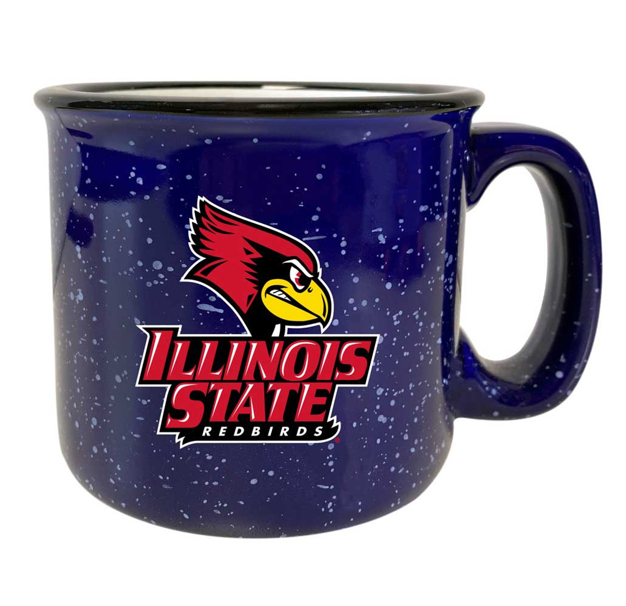 Illinois State Redbirds Colorbirds Speckled Ceramic Camper Coffee Mug (Choose Your Color).