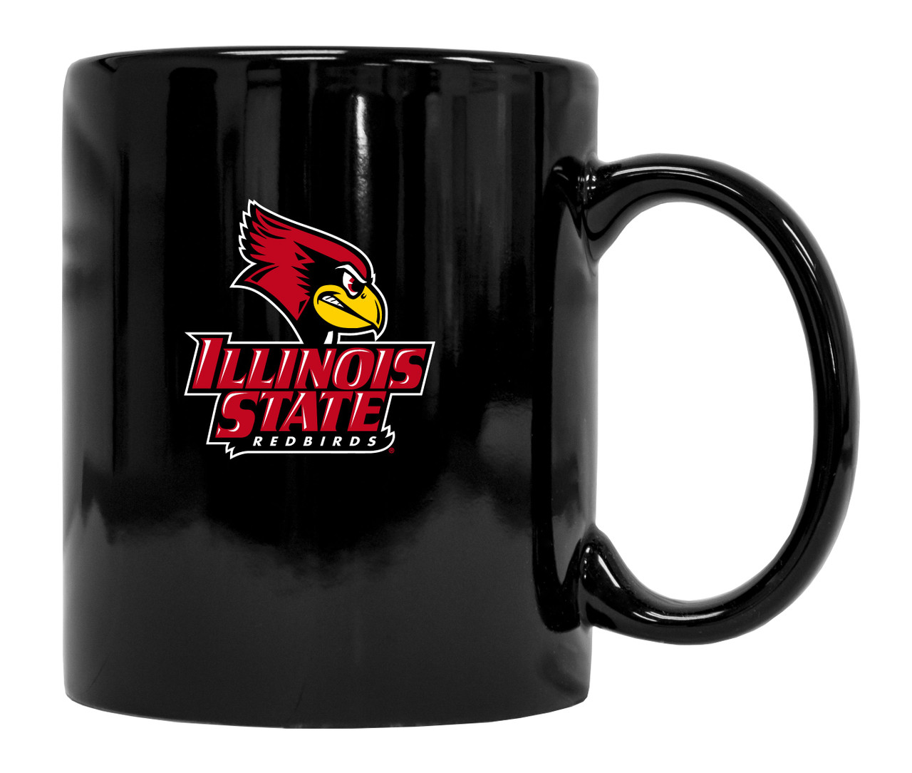 Illinois State Redbirds Black Ceramic Mug 2-Pack (Black).