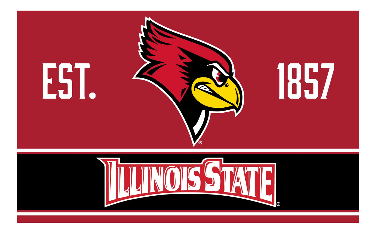 Illinois State Redbirds Wood Sign with Frame