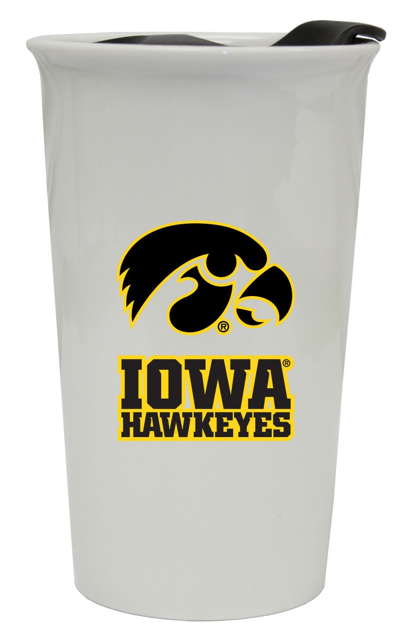 Iowa Hawkeyes Double Walled Ceramic Tumbler