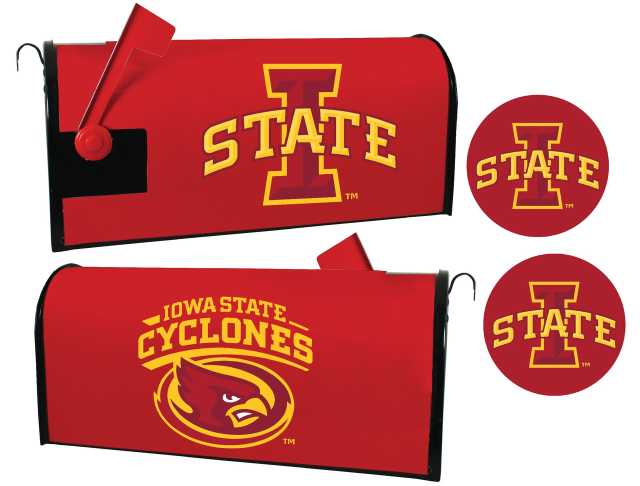 Iowa State Cyclones Magnetic Mailbox Cover & Sticker Set