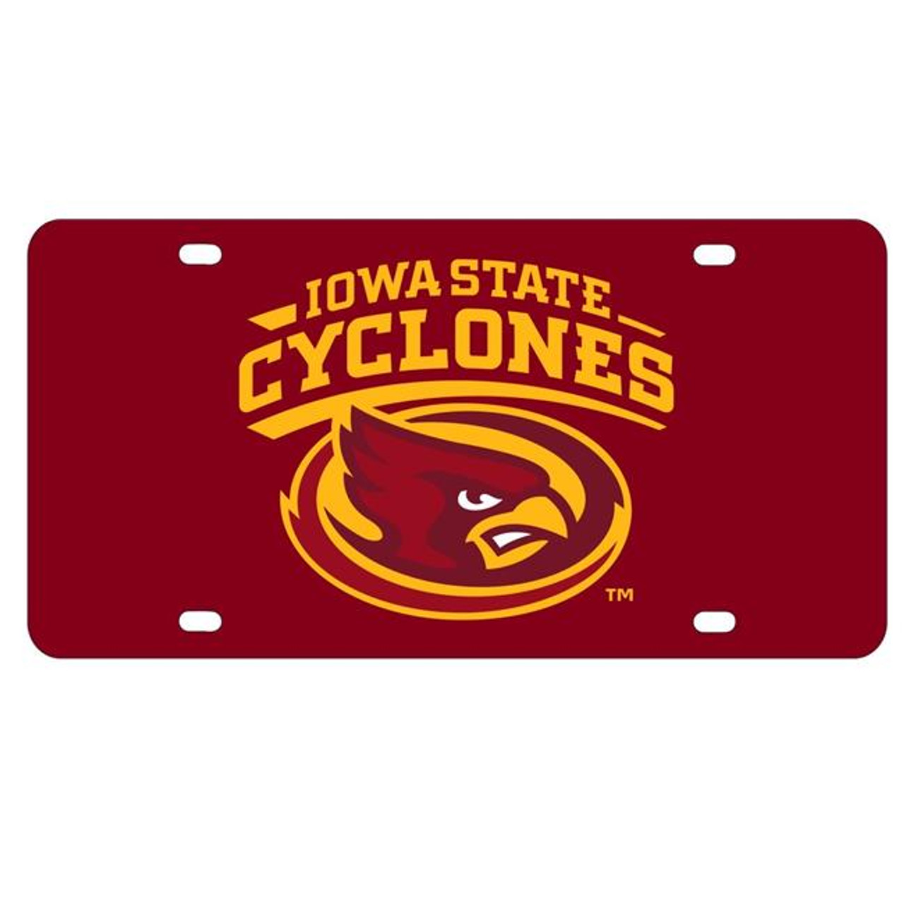 Iowa State Cyclones Metal License Plate Car Tag