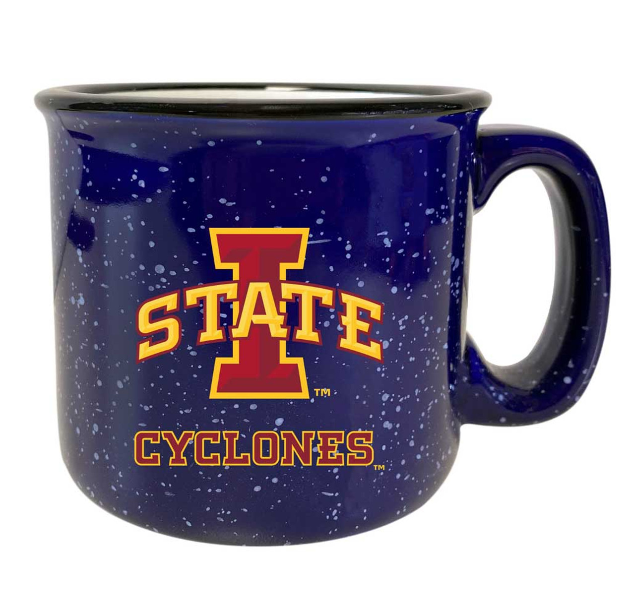 Iowa State Cyclones Speckled Ceramic Camper Coffee Mug (Choose Your Color).