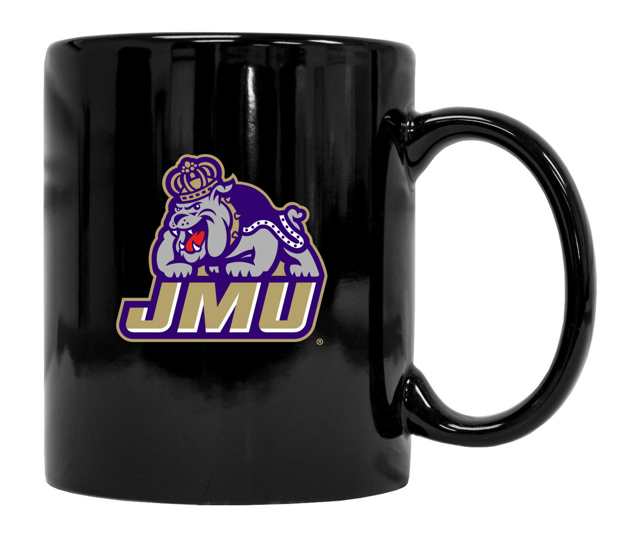 James Madison Dukes Black Ceramic Coffee Mug 2-Pack (Black).