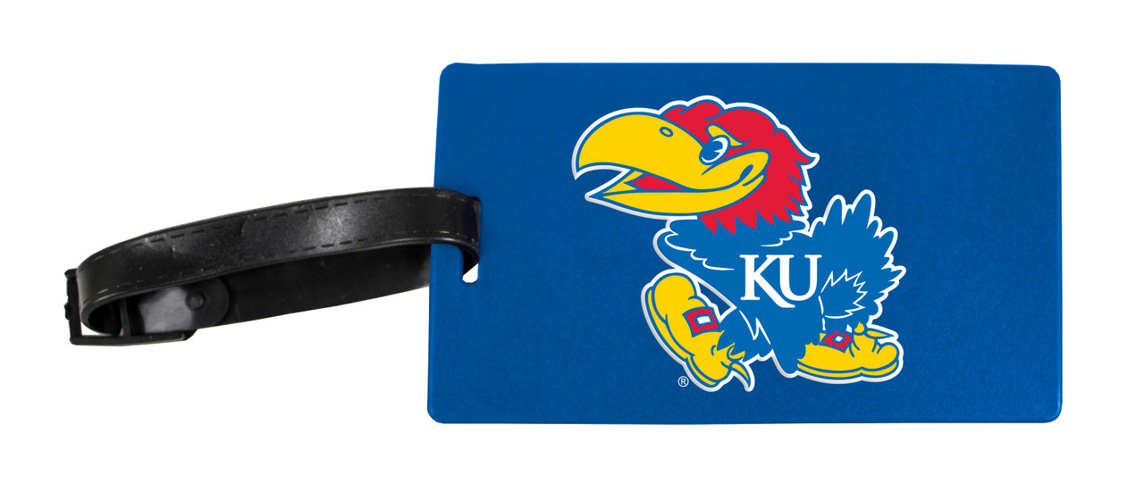 Black Louisville Cardinals Leather Luggage Tag