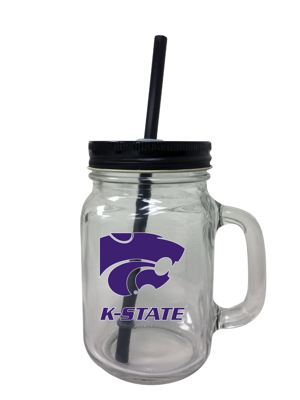 Kansas State University Wildcats Mason Jar Glass 2-Pack