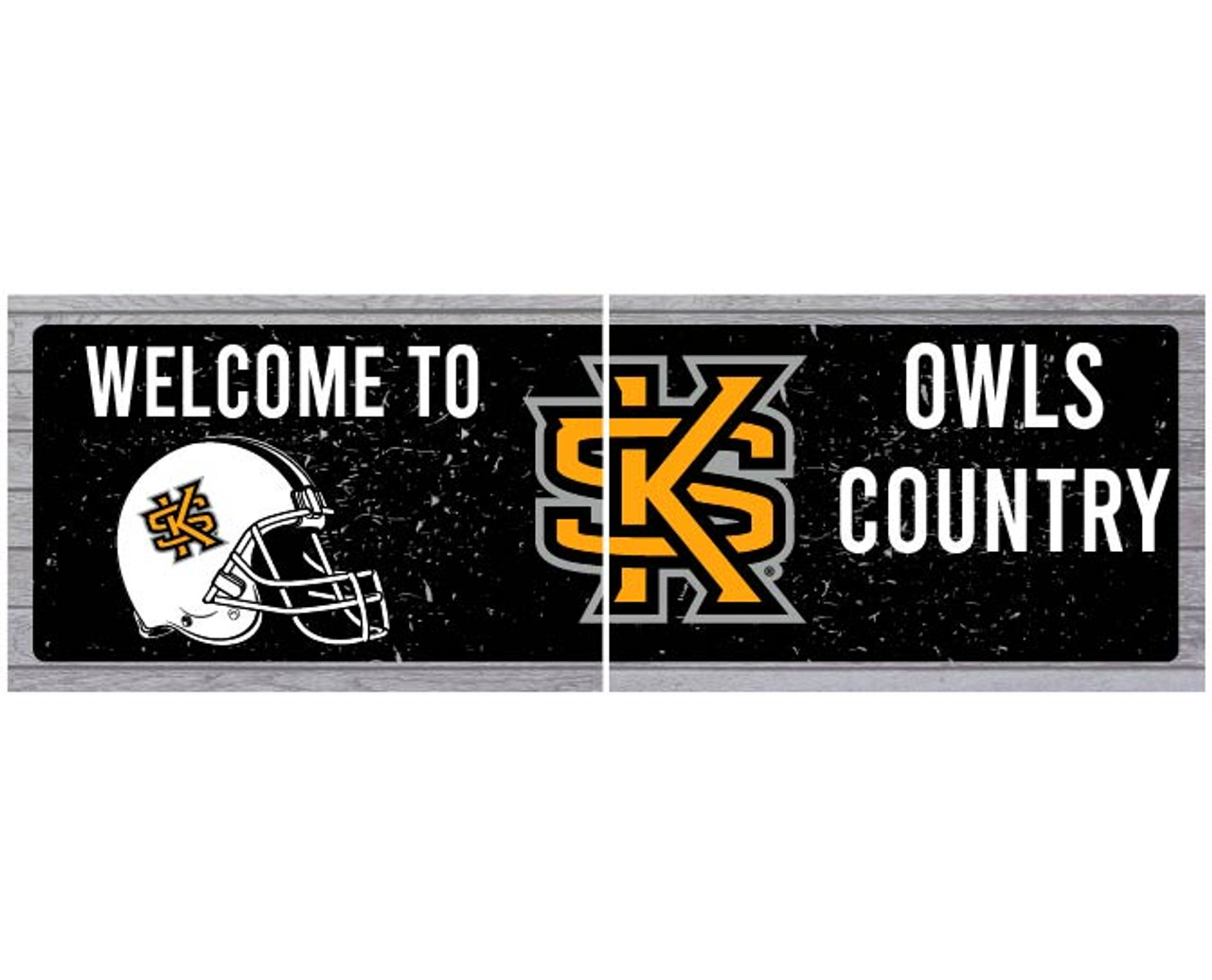 Kennesaw State University Wood Sign with Frame