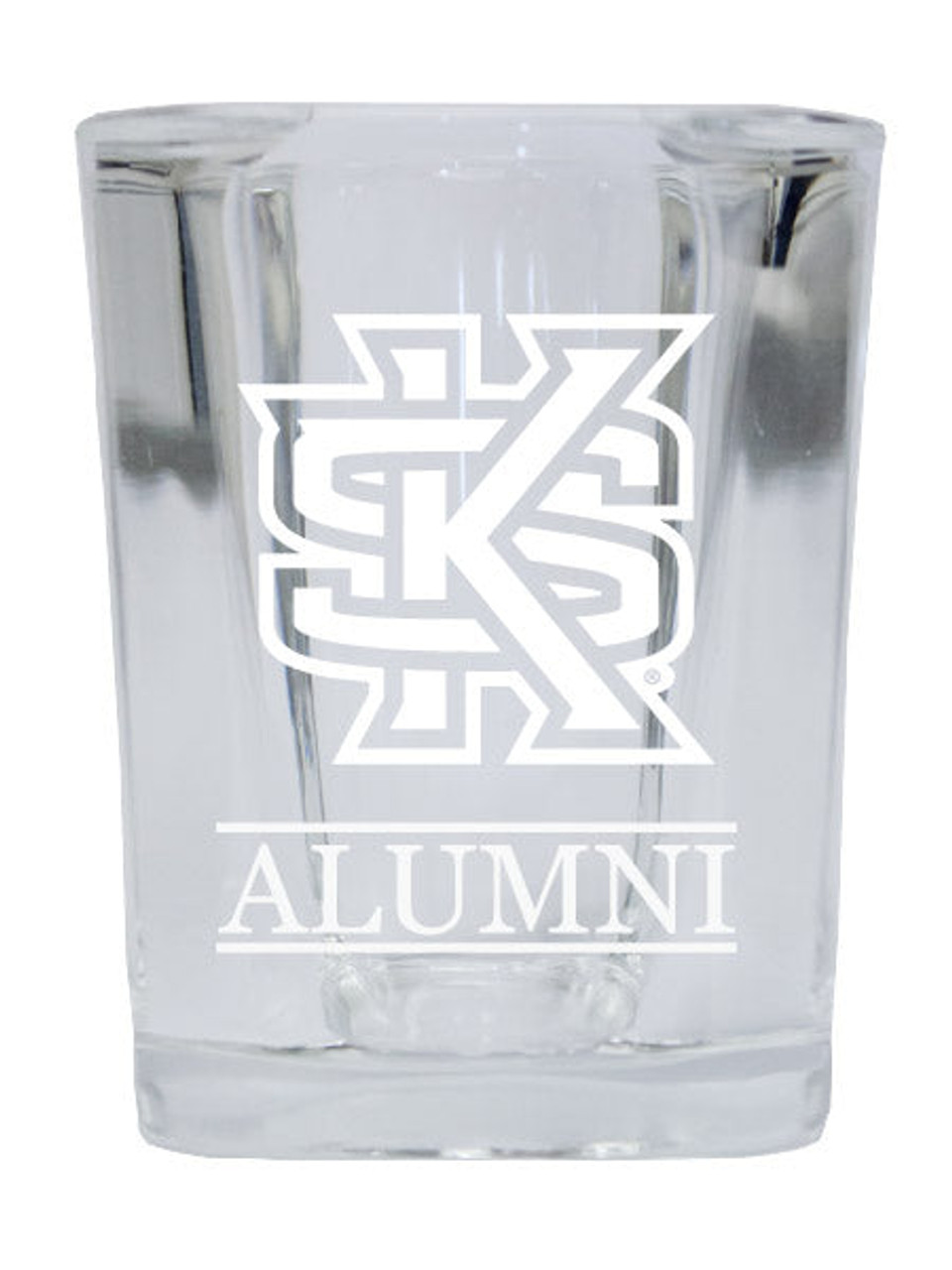 Kennesaw State University College Alumni 2 Ounce Square Shot Glass laser etched