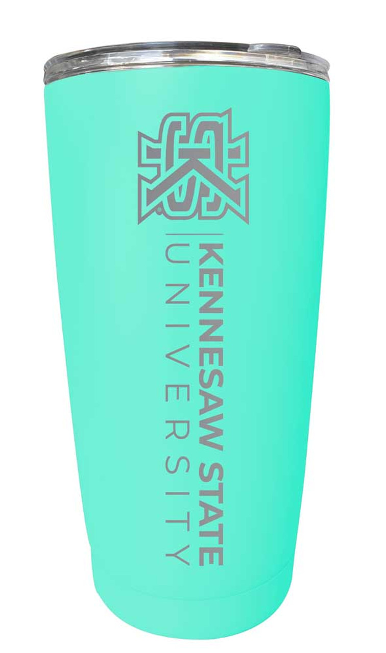 Kennesaw State University Etched 16 oz Stainless Steel Tumbler (Choose Your Color)