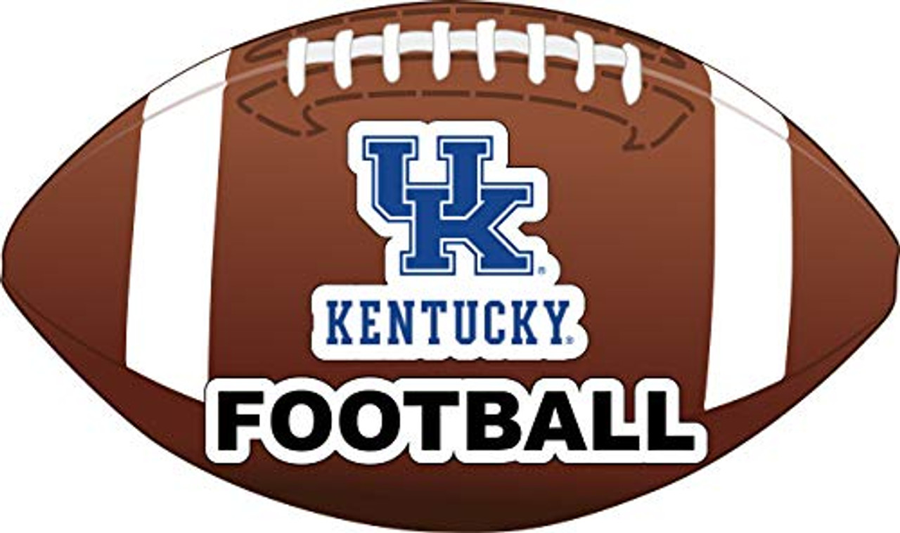 Kentucky Wildcats 4-Inch Round Football Vinyl Decal Sticker