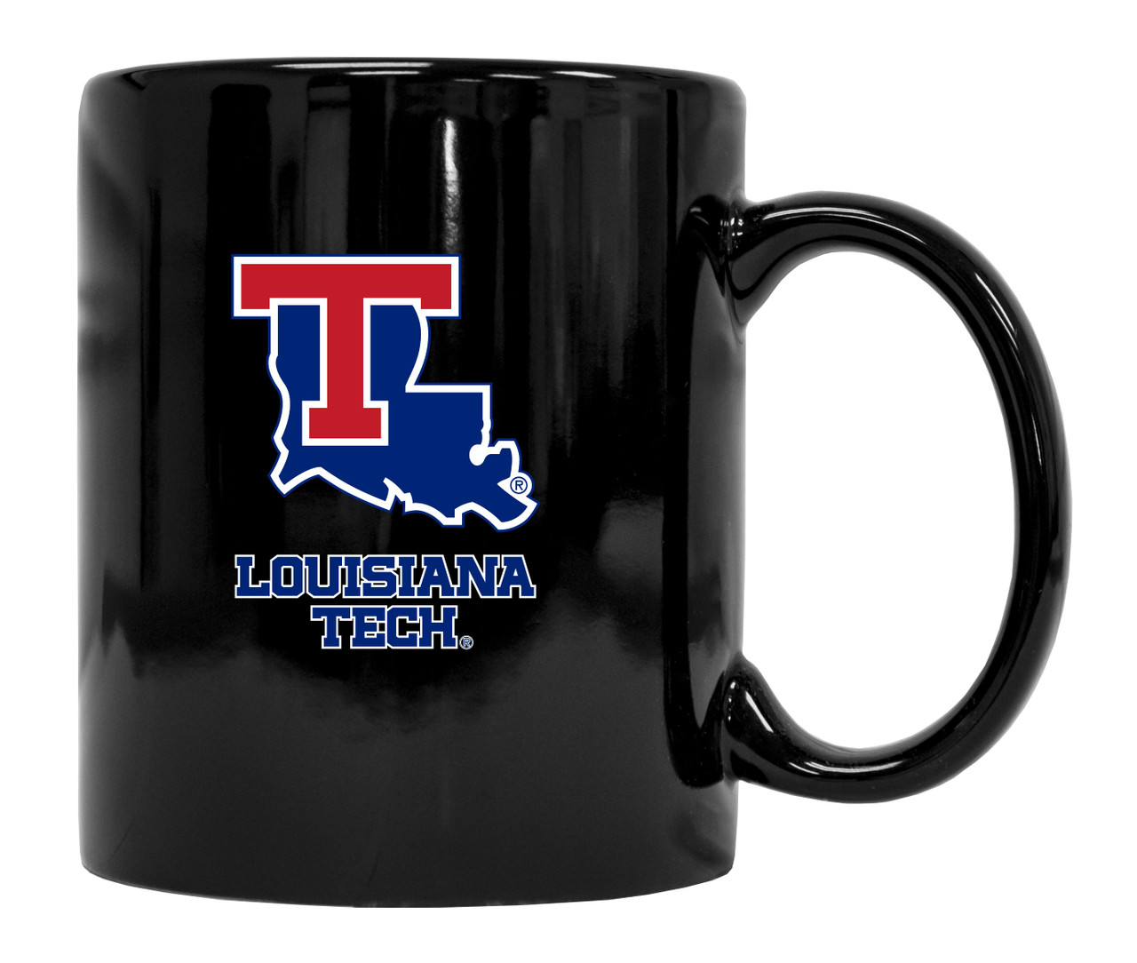 Louisiana Tech Bulldogs Black Ceramic Mug (Black).