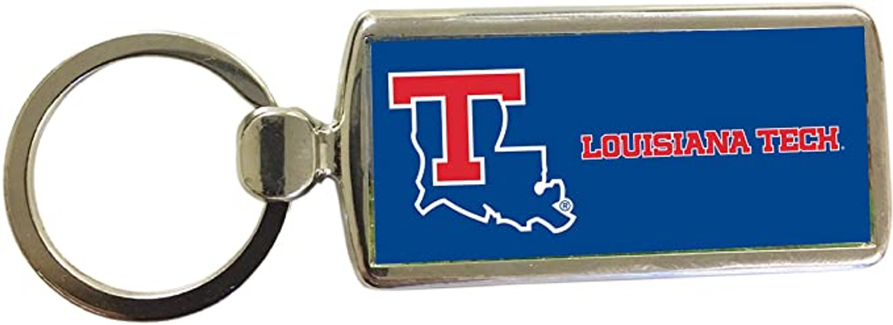 Louisiana Tech Bulldogs Metal Keychain - College Fabric Store